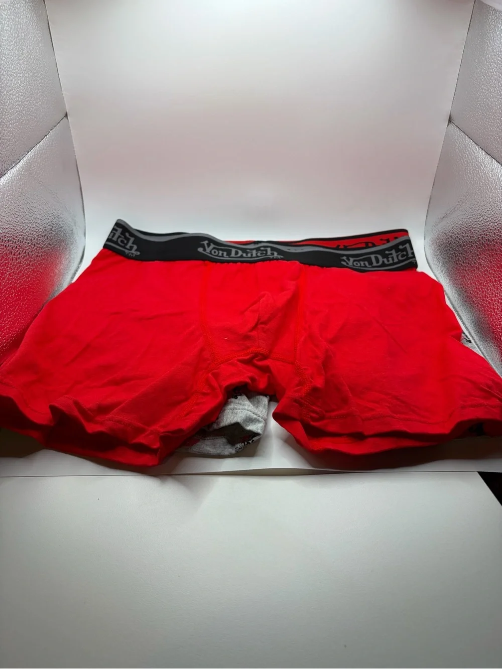 New Von Dutch Men's Cotton Briefs - Red, Black & Gray 4 pair size S